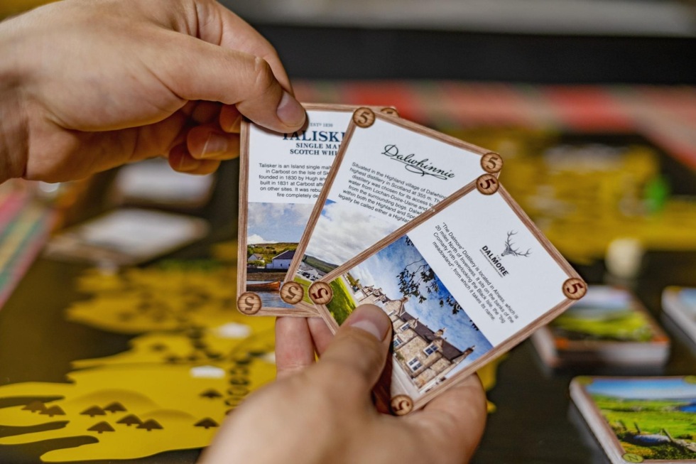 Distillery cards from the game