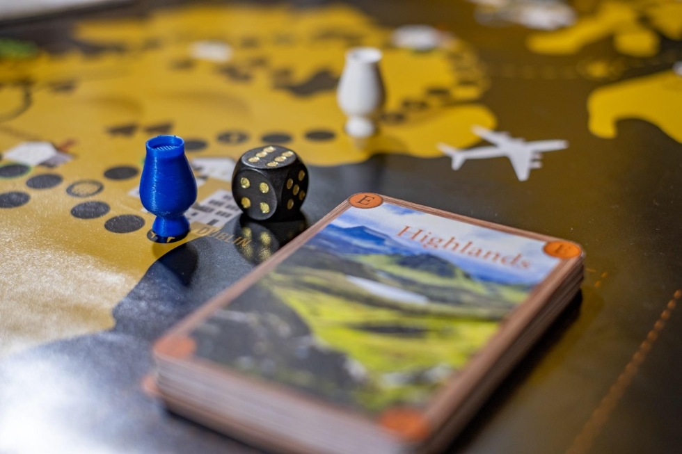 Close-up of the Highlands region on the board